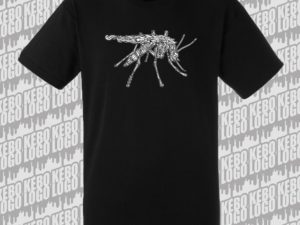 T-shirt black mosquito, moustique noir